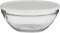 Ronde Lunchtrommel met Deksel Chefs Wit 2,5 L 23,7 x 10,1 x 23,7 cm (4 Stuks)