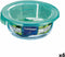 Ronde Lunchtrommel met Deksel Luminarc Keep'n Lagon Turkoois 420 ml 11,5 x 5,4 cm Glas (6 Stuks)