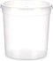 Ronde Lunchtrommel met Deksel Transparant Polypropyleen 1 L 12,5 x 12,5 x 12,5 cm (12 Stuks)