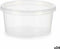 Ronde Lunchtrommel met Deksel Transparant Polypropyleen 500 ml 12,5 x 6,2 x 12,5 cm (24 Stuks)