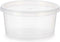 Ronde Lunchtrommel met Deksel Transparant Polypropyleen 500 ml 12,5 x 6,2 x 12,5 cm (24 Stuks)