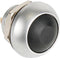 RONDE METALEN DRUKSCHAKELAAR MET ZWART KAPJE - 1P SPST OFF-(ON) (R1398)