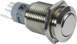 RONDE METALEN SCHAKELAAR SPDT 1NO 1NC (R1610)