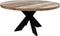 Ronde salontafel - mangohout/ijzer