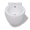 Ronde staande keramieken bidet (wit)
