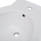 Ronde staande keramieken bidet (wit)