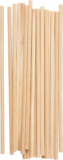 Ronde stokken 15 cm x 4 mm 20 stuks