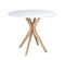 Ronde tafel Jubi, doorsnee 70 cm, essenhout, wit