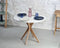 Ronde tafel Jubi, doorsnee 70 cm, essenhout, wit