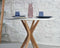 Ronde tafel Jubi, doorsnee 70 cm, essenhout, wit