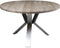 Ronde vergadertafel Lion bladkleur Blank Matlak framekleur RVS