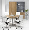 Ronde vergadertafel Teez diameter 120cm bladkleur Antraciet eiken framekleur Aluminium (RAL9006)