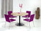 Ronde vergadertafel Teez diameter 120cm bladkleur Wit framekleur Wit (RAL9010)