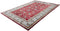 Rood vloerkleed - 140x200 cm - Gebloemd A-symmetrisch patroon - Landelijk