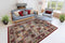 Rood vloerkleed - 160x230 cm - A-symmetrisch patroon - Landelijk