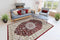 Rood vloerkleed - 160x230 cm - A-symmetrisch patroon - Landelijk