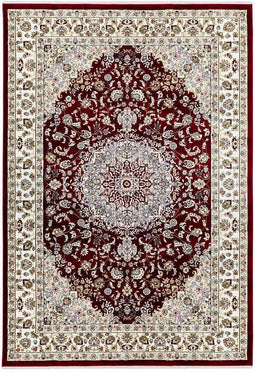 Rood vloerkleed - 240x330 cm - A-symmetrisch patroon - Landelijk