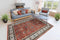 Rood vloerkleed - 240x330 cm - Gebloemd A-symmetrisch patroon - Landelijk