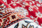 Rood vloerkleed - 240x330 cm - Gebloemd A-symmetrisch patroon - Landelijk