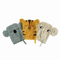 Roommate Jungle Washandjes 3 Stuks