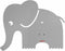 ROOMMATE - Olifant - Wandlamp - 1003671-Grey