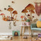 Roommates Mushroom Muursticker Junior 83,51 X 127 Cm Bruin