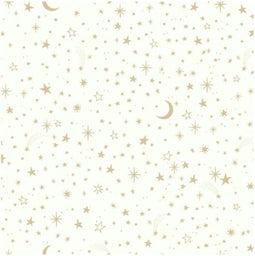 Roommates Zelfklevend Behang Twinkle Stars 52 X 500 Cm Wit/goud