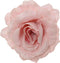 Roos polyester d12h7 cm poederroze