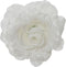 Roos polyester d12h7 cm wit