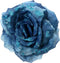 Roos polyester d14h8.5 cm nachtblw kerst