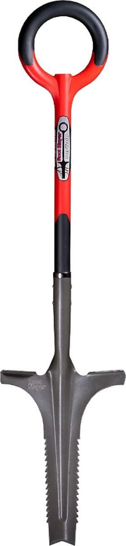 Root Slayer Deep Weeder, Schoffel met lang blad – Multifunctionele tuinschop met zaag en mes – Trimmer en onkruidverwijderaar - Tuingereedschap – Schoffel met steel en wortelzaag voor tuinieren - Boomwortelspade