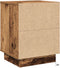 vidaXL - Nachttafels - met - LED-verlichting - 2 - stuks - Oud - Hout - 39x34,5x50 - cm