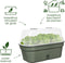 Elho Green Basics Kweektray Allin1 - Kweekbak met Deksel - 100% Gerecycled Plastic - Ø 39.0 x H 15.2 cm - Blad groen