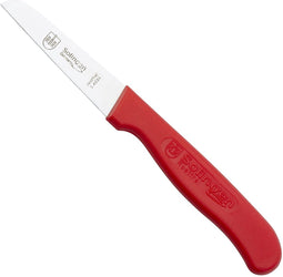 RÖR Solingen Aardappelschilmes - RVS - Recht - Lemmet 65 mm - Heft Kunststof Rood - Anti Slip