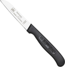 RÖR Solingen Aardappelschilmes - RVS - Recht - Lemmet 7.5 cm - Heft Kunststof Zwart - Anti Slip
