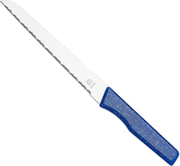 RÖR Solingen Brotmesser „Diamant“, Kunststoffgriff - blauw