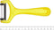 RÖR Solingen Dunschiller Y-Model - Kunststof - Mes 5 cm - Geel