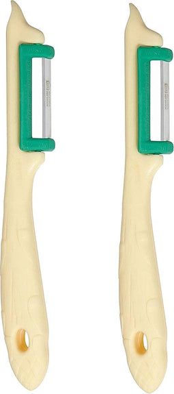 RÖR Solingen Groente-, Fruit- en Aspergeschiller - Ergonomisch & Duurzaam - Crème - Linkshandig - 2 stuks