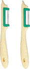 RÖR Solingen Groente-, Fruit- en Aspergeschiller - Ergonomisch & Duurzaam - Crème - Linkshandig - 2 stuks