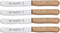 RÖR Solingen Ontbijtmes Buckels - Lemmet 11.5 cm - Beukenhout - 4 stuks