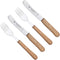 RÖR Solingen Ontbijtmes Buckels - Lemmet 11.5 cm - Set met Vork - Beukenhout - 4 delig set