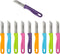 RÖR Solingen Schilmesje Aardappelmesje - RVS Glad - 16 cm - Mix Kleur - 10 Stuks