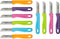 RÖR Solingen Schilmesje Aardappelmesje - RVS Glad - 16 cm - Mix Kleur - 10 Stuks