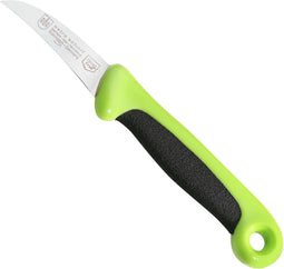 RÖR Solingen Schilmesje Extra Grip - RVS Lemmet Krom - 15 cm - Zwart met Groen