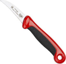 RÖR Solingen Schilmesje Extra Grip - RVS Lemmet Krom - 15 cm - Zwart met Rood