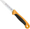 RÖR Solingen Schilmesje Extra Grip - RVS Lemmet Recht - 17.5 cm - Zwart met Oranje