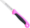 RÖR Solingen Schilmesje Extra Grip - RVS Lemmet Recht - 17.5 cm - Zwart met Roze