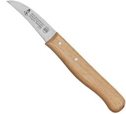 RÖR Solingen Schilmesje Krom Hout - Carbonstaal - Oma's Keukenmesje