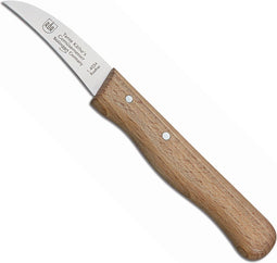 RÖR Solingen Schilmesje Krom - RVS Lemmet - Hout - Tante Käthe's Keukenmesje