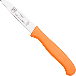 RÖR Solingen Schilmesje Recht - Kunststof Handvat - RVS Lemmet - Neon Oranje